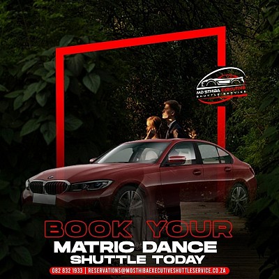 🚘 Bookings for your matric dance are now open